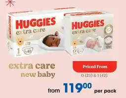 Clicks HUGGIES extra care new baby offer