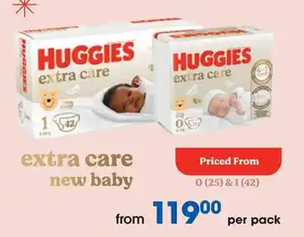 Clicks HUGGIES extra care new baby offer