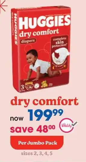 Clicks HUGGIES Dry Comfort offer