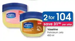 Clicks Vaseline Petroleum Jelly offer