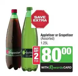 Spar Tops Appletiser or Grapetiser (Assorted) offer