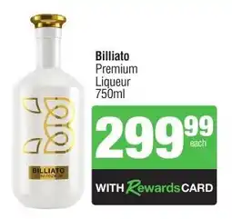 Spar Tops Billiato Premium Liqueur offer