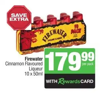 Spar Tops Firewater Cinnamon Flavoured Liqueur offer