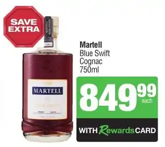 Spar Tops Martell Blue Swift Cognac offer