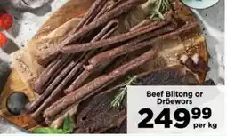 Food Lover's Market Beef Biltong or Droewors offer