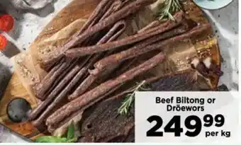 Food Lover's Market Beef Biltong or Droewors offer