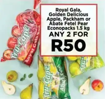 Food Lover's Market Royal Gala, Golden Delicious Apple, Packham or Abate Fetel Pear Econopacks offer