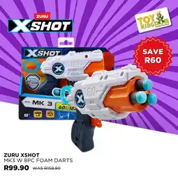 Toy Kingdom Zuru xshot mk3 w 8pc foam darts offer