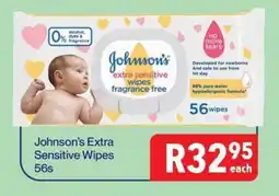 Alpha Pharm Johnson's Extra Sensitive Wipes offer