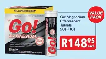 Alpha Pharm Go! Magnesium Effervescent Tablets offer