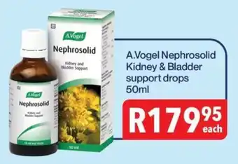 Alpha Pharm A.Vogel Nephrosolid Kidney & Bladder support drops offer