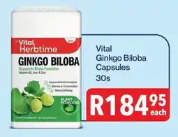 Alpha Pharm Vital Ginkgo Biloba Capsules offer