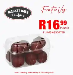 Take 'n Pay Plums Assorted offer