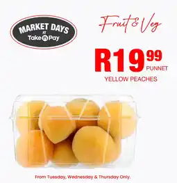 Take 'n Pay Yellow Peaches offer