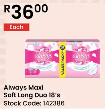 Africa Cash and Carry Always Maxi Soft Long Duo offer