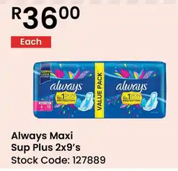 Africa Cash and Carry Always Maxi Sup Plus offer