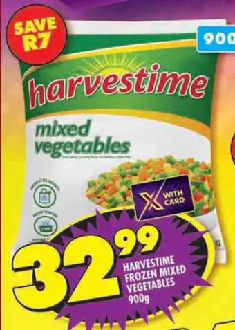 Shoprite Harvestime frozen mixed vegetables offer