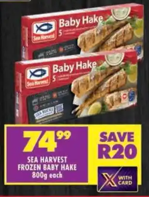 Shoprite Sea harvest frozen baby hake offer