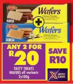 Shoprite Tasty treats wafers all variants offer