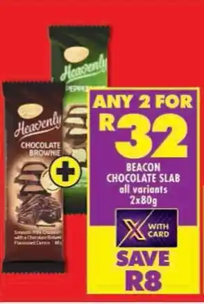 Shoprite Beacon chocolate slab all variants offer