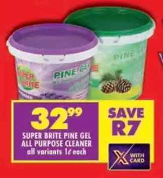 Shoprite Super brite pine gel all purpose cleaner all variants offer