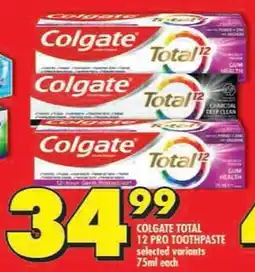 Shoprite Colgate total 12 pro toothpaste selected variants offer