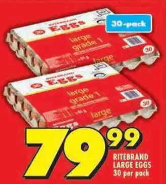 Shoprite Ritebrand large eggs offer