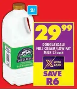 Shoprite Douglasdale full cream/low fat milk offer