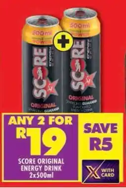 Shoprite Score original energy drink offer