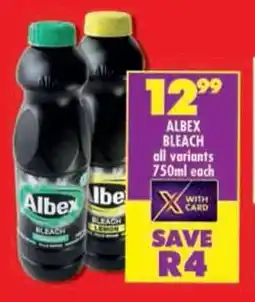 Shoprite Albex bleach all variants offer