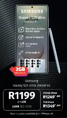 Vodacom Samsung Galaxy S25 Ultra 256GB 5G offer