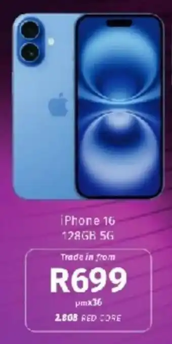 Vodacom iPhone 16 128GB 5G offer