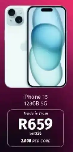 Vodacom iPhone 15 128GB 5G offer