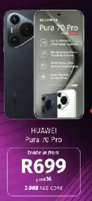 Vodacom HUAWEI Pura 70 Pro offer