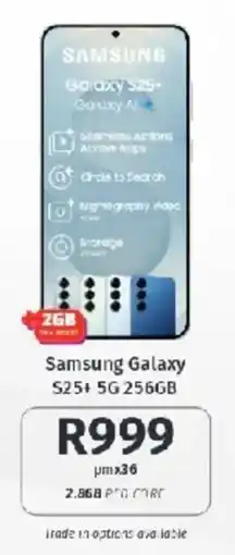 Vodacom Samsung Galaxy S25+ 5G 256GB offer