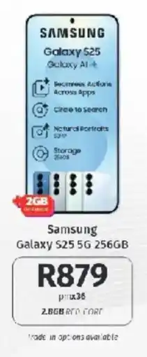 Vodacom Samsung Galaxy S25 5G 256GB offer