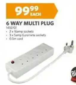 BUCO 6 way multi plug offer