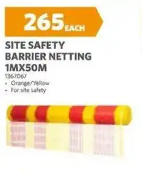 BUCO Site safety barrier netting offer