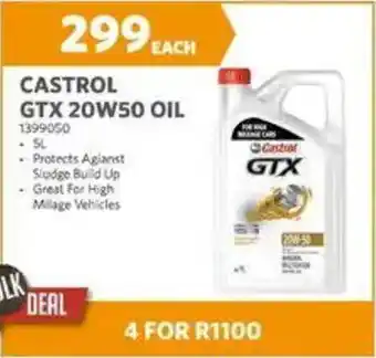 BUCO Castrol gtx 20w50 oil offer