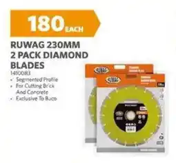 BUCO Ruwag diamond blades offer