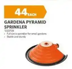 BUCO Gardena pyramid sprinkler offer