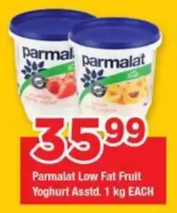 OK Grocer Parmalat Low Fat Fruit Yoghurt Asstd. offer