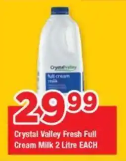 OK Grocer Crystal Valley Fresh Full Cream Milk offer