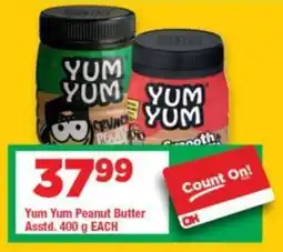 OK Grocer Yum Yum Peanut Butter Asstd. offer