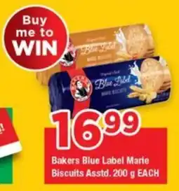 OK Grocer Bakers Blue Label Marie Biscuits Asstd. offer