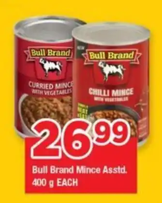 OK Grocer Bull Brand Mince Asstd. offer