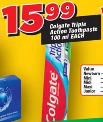 OK Grocer Colgate Triple Action Toothpaste offer