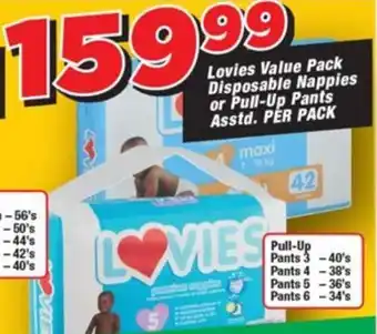 OK Grocer Lovies Value Pack Disposable Nappies or Pull-Up Pants Asstd. offer