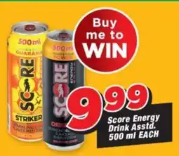 OK Grocer Score Energy Drink Asstd. offer