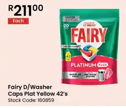 Africa Cash and Carry Fairy D/Washer Caps Plat Yellow offer